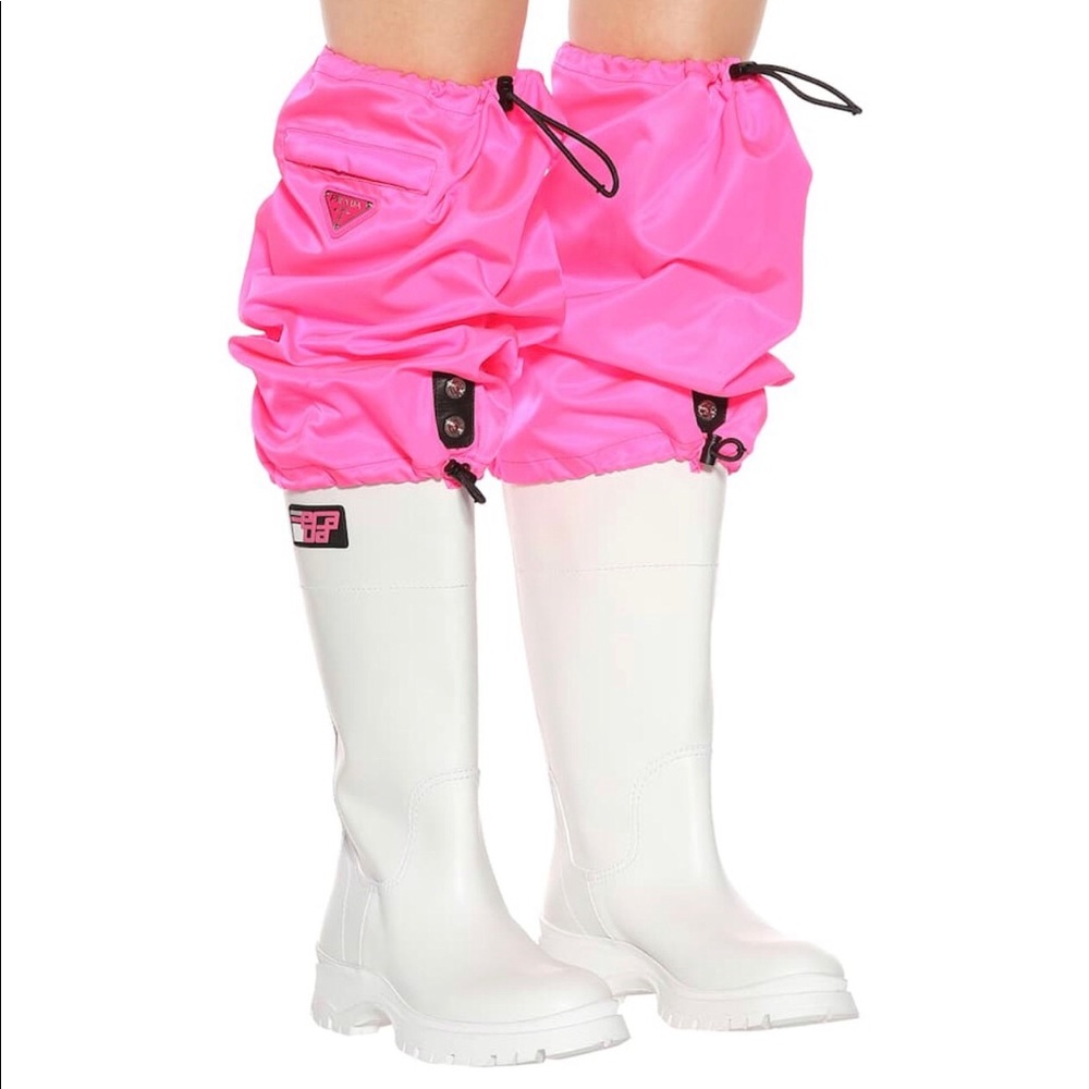 Prada Leather Rain boots